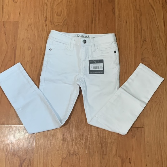 Eddie Bauer girls jeans white size 6 - Picture 1 of 3